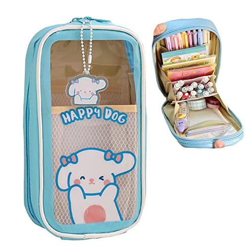 Lioncool Kawaii Pencil Case,Big Capacity Pencil