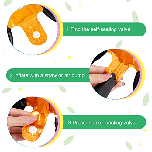 Sussurro 7 Pcs Woodland Animal Balloons, Jungle Safari Animal Balloons Party Decorations Birthday Baby Shower Balloons Rabbit Bear Hedgehog Fox Raccoon Owl Squirrel Mylar Foil Helium Balloon #TOP3