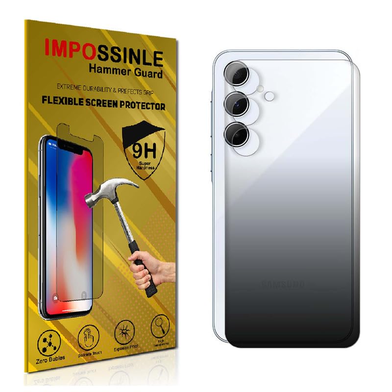 Image of FCS Back (Matte) for Samsung Galaxy A35 5G | TPU Matte Finish Flexible Film Self Healing Screen Protector | Screen Guard