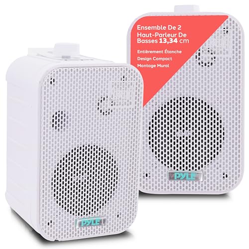 Enceinte étanche pour stopper l'humidité haut-parleur mural résistant Pyle