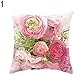 Produktbild JoyRolly Country Rose Square Throw Pillow Protector Fall Kissenbezug Bettwäsche Artikel 1#