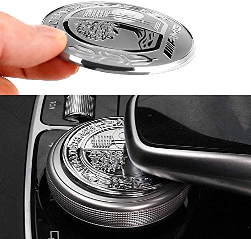 Amgメタル修正センターコンソールマルチメディアコントロールボタンノブトリムカバーデカールエンブレムステッカーメルセデススタートエンジンボタンベンツmercedes Benz A B E Glk Gla Cla Gle Ml Glクラス 47mm ノブカバー Duoles Bz Ap 0723509652951 の価格推移