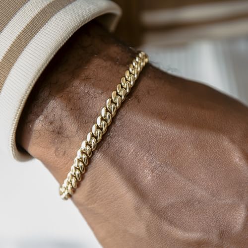 Pulsera Cubana GLD Shop 6MM 8 Pulgadas Oro Unisex miniatura 2