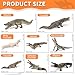THINKBAY 8PCS Large Safari Alligator Crocodile Animal Toy Family Figurines,Includes American,Nile,Saltwater Crocodile and Alligators with their babies, Party Favors Cake Toppers Gift for Boy Girl Kids