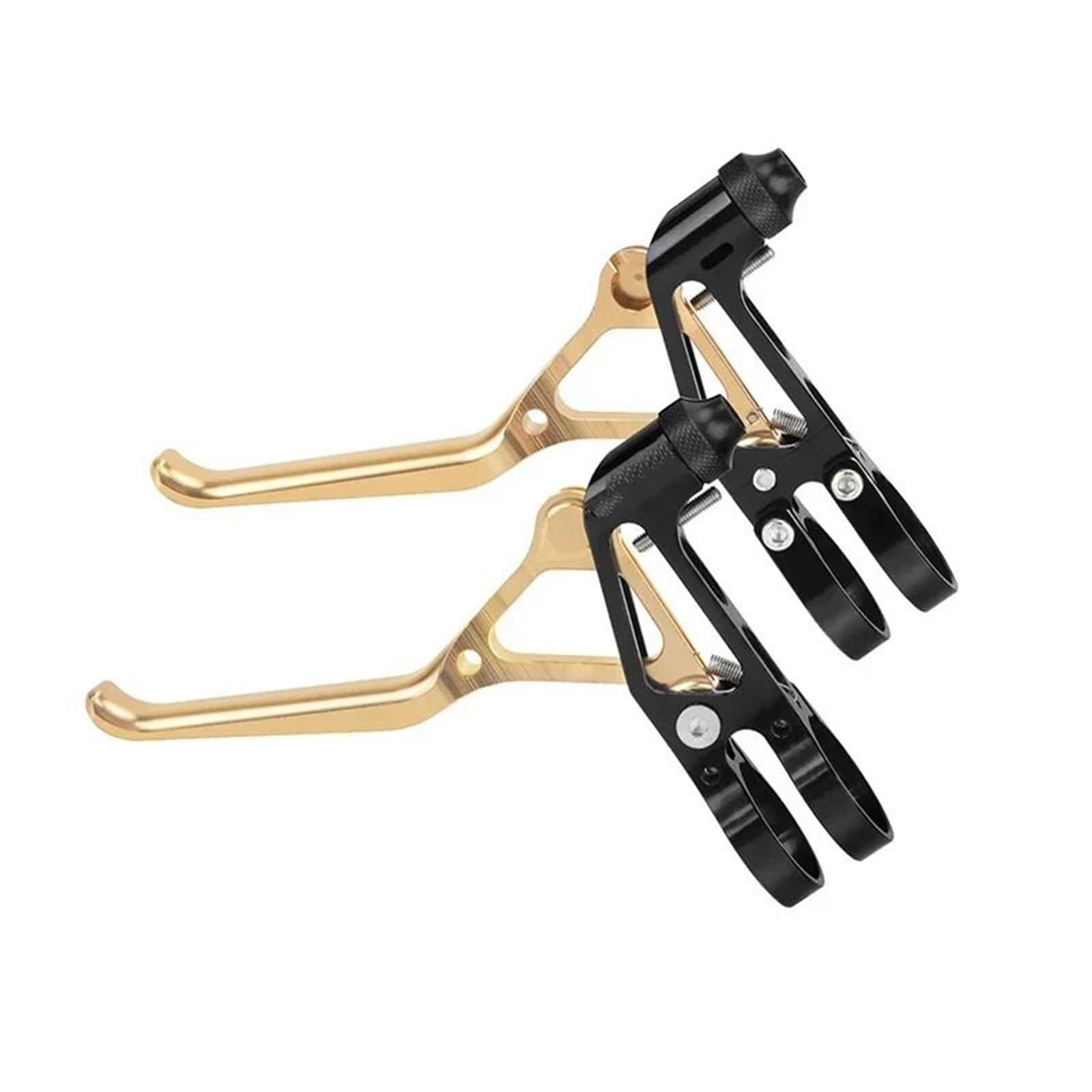 Oapncbvy Gold Bicycle V Brake Lever Fit For Brompton Folding Road Bmx Bike Aluminum Ultralight Black Silver Pink Red Purple Brake Lever Bicycles Rear Brake Drum Bike Rear Brake Drum(Gold)