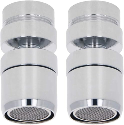 Aireador de grifo giratorio para fregadero de 0.748 in, limitador de flujo de grifo, piezas de repuesto, aireador de fregadero para baño, cocina, 2