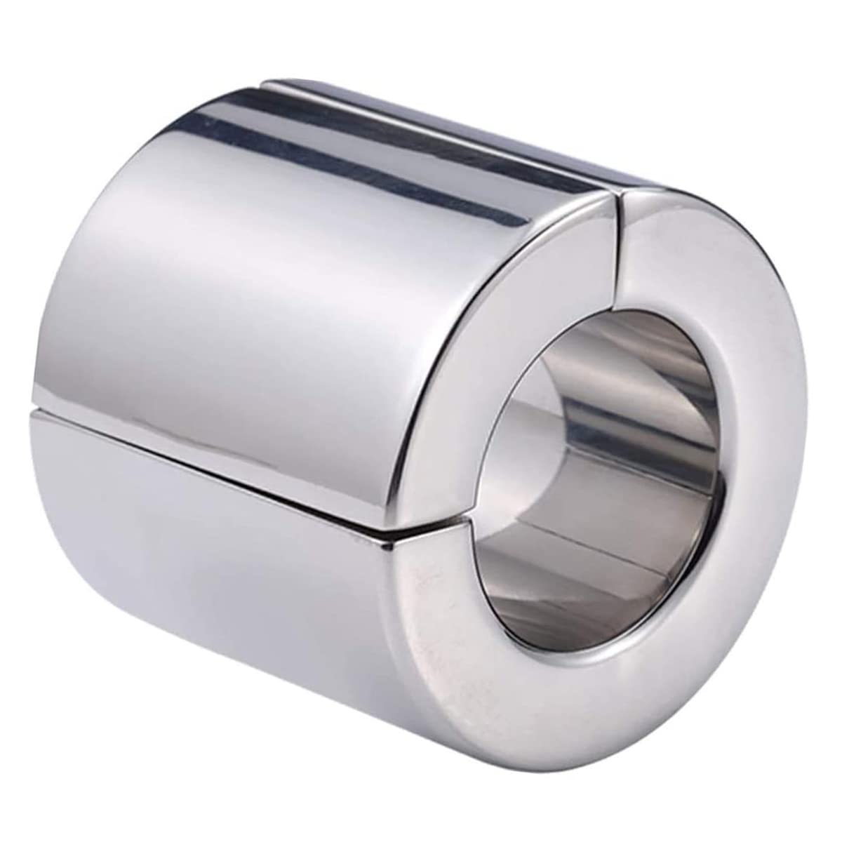 Anello per pene in acciaio inossidabile pesante, anello per pene magnetico per eiaculazione ritardata maschile Giocattoli per adulti per sesso maschile gay (spessore 56 mm)