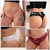 Lishang-5er-Tangas-Mujer-Pack-Sexy-Bragas-Encaje-Mujer-Ropa-Elastica-Braguitas-Culotte-Transparente-Cintura-Baja-Ropa-Interior-Femenina
