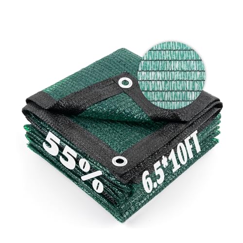 Cool Area 55% Sun Shade Cloth Mesh Tarp with Grommets for Plant Cover 6.5x10ft Patio Canopy Garden...