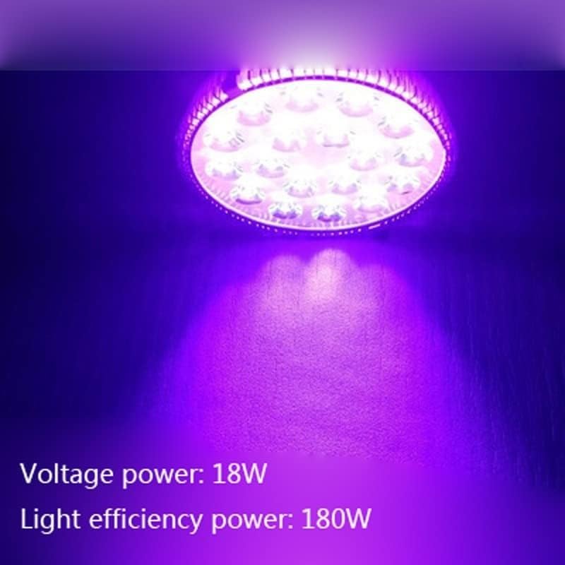 Lámpara de curado LED ultravioleta E27, adhesivo UV, 365nm, 405nm, 395nm, adhesivo sin sombra, aceite verde, resina fotosensible, impresión 3D (Color : 405nm, Size : 180w)
