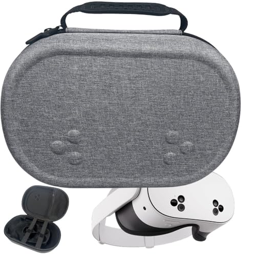 Image of Hard Carrying Case for Meta Quest 3s / 3 /2, Travel Bag, Storage Bag Compatible with Oculus Meta Quest 3 /3S VR Headset, Suitable for Travel & Home Storage with Mesh Pocket Storage Space