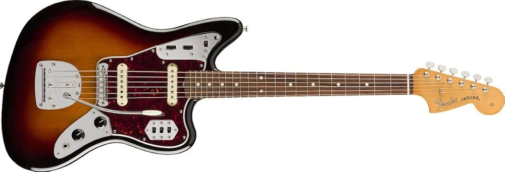 Fender Vintera 60s Jaguar Electric Guitar, 3-Color Sunburst