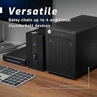OWC ThunderBay 4 (0 TB) RAID-fähiges externes Speichergehäuse mit 4 Einschüben und 2 x TB3-Anschlüssen, mit Softraid für OWC, RAID 0/1/4/5/1+0 – Ansicht 5