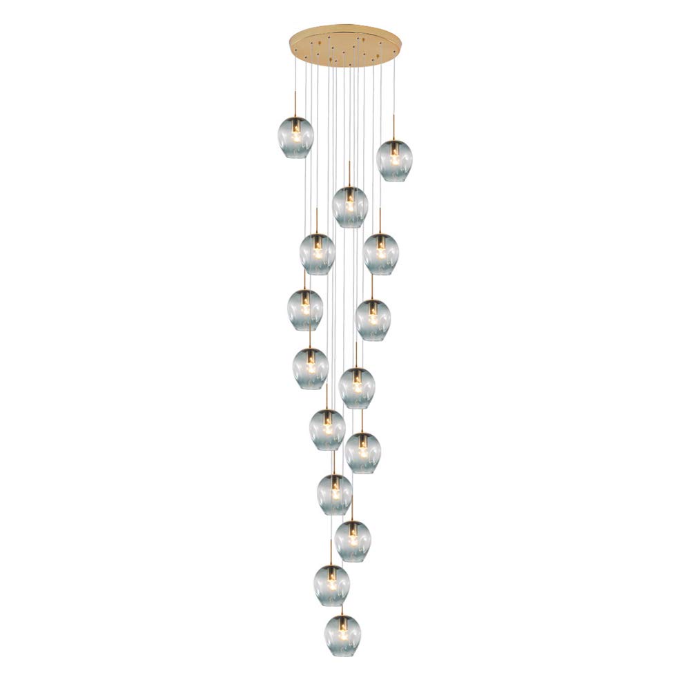 CSXSXAUO Adjustable Pendant Lighting Fixture Modern Iron Industrial Chandelier Hanging Ceiling Light Lamp for Kitchen Island Bedroom Hallway Living Room-Amber 10 Lights Commemoration Day vi