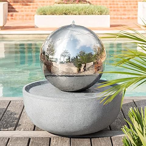 Primrose 50cm Stainless Steel Garden Water Feature Cover