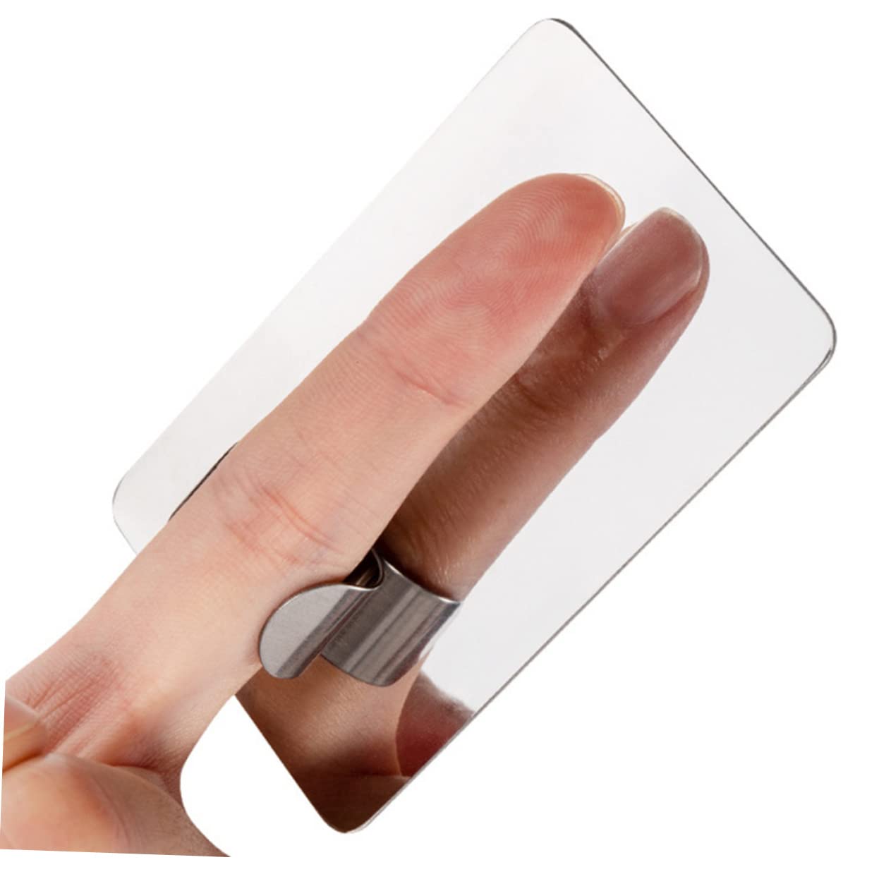 FRCOLOR 6juegos Plato Mezclador De Para Uñas Inoxidable Diseño De Anillo Herramienta Práctica Para Maquillaje y Arte De Uñas Para Uso Profesional y Personal