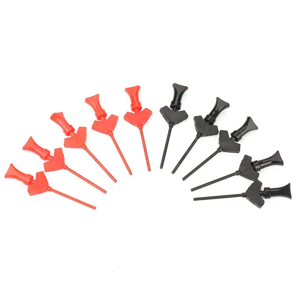 Akozon 10 pièces Mini SMD Clip Grabbers Test Hook Probe P5003 pour SMD IC Test Clips Jumper Logic Analyser Accessoires