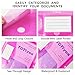 TOTiyea 36 Pack 3 Holes Binder Pocket Folders, Binder Pocket, 100 Sheets High Capacity Plastic Folders with Tight Closure, Letter Size, Assorted Colors