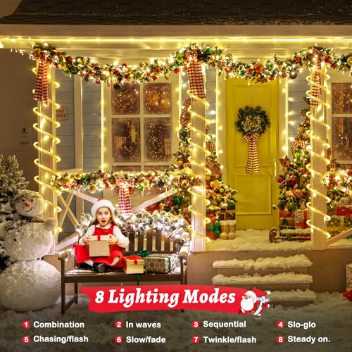 image for Hezbjiti LED Rope Lights 197FT Waterproof Rope Light 600 LED Flexible 