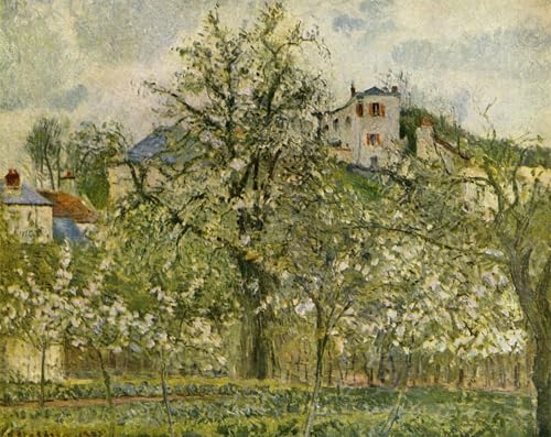 Impression Potager Arbres Fruitiers Pissarro Toile Vintage Déco