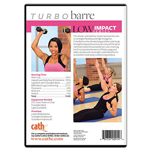 Cathe Friedrich'S Low Impact Turbo Barre Exercise Dvd - Combines Elements Of Pilates, Yoga thumb #1
