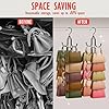 Purse Organizer for Closet, Upgraded Purse Hanger with 10 Big Hooks, 360 Degree Rotation for Better Organizer and Display, Collapsible Space Saving Hangers Rack for Handbag, Scarve, Tie, Black #3