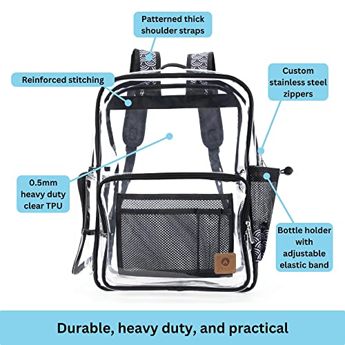 Argen Extra Heavy Duty Clear Backpack, Clear Back Pack for Men, Transparent School Book Bag Boys and Girls, Thick Laptop Bags for for Adults, TPU Bookbags2