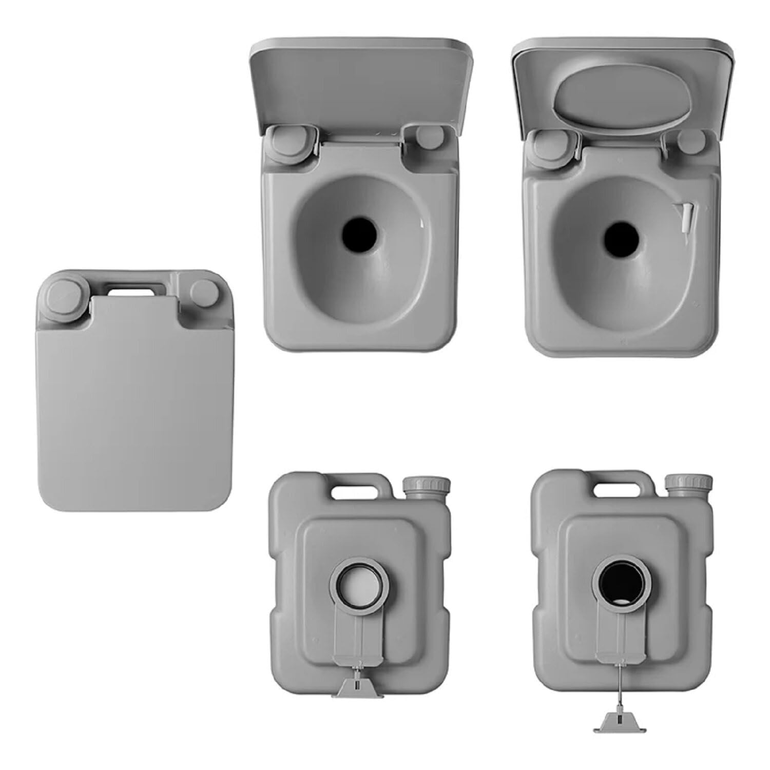 Campingtoilette 20L Reisetoilette Chemietoilette WC tragbar Mobil mobiles H 42cm