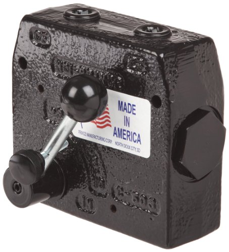 Prince RD-150-16 Flow Control Valve, Adjustable Pressure Relief, Cast Iron, 3000 psi, 0-16 gpm, 1/2