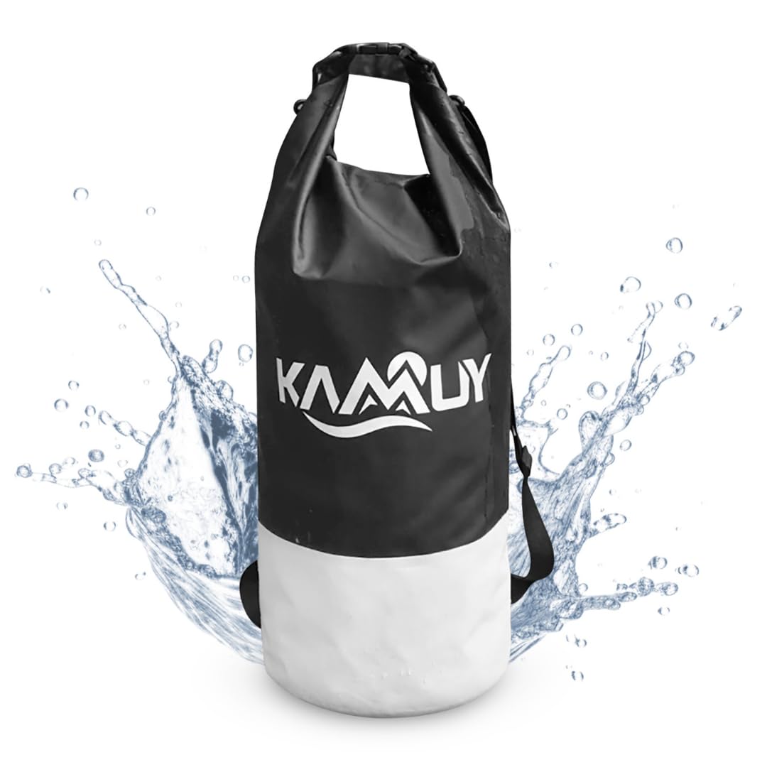 Kamuy Dry Bag Waterproof - Floatable Roll Top Dry Bag Backpack 20L for Kayaking, Fishing, Rafting, Deep River Dry Bag