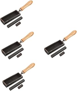Happyyami 4 Peças Molde Ferramentas De Trabalho De Metal Ferramentas De Metalurgia Kit De Ferramentas De Modelo Ferramentas De Modelo Ferramenta De Fundição Derretimento Derramar Molde