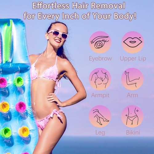 Bikini Trimmer for Women, 2 in 1 Dual-Head Electric Shaver for Women Pubic Hair, Waterproof Wet/Dry Use Body Hair Trimmer and Face Razors, Rechargeable Hair Removal for Bikini Legs Face Underarm Arm - image 8