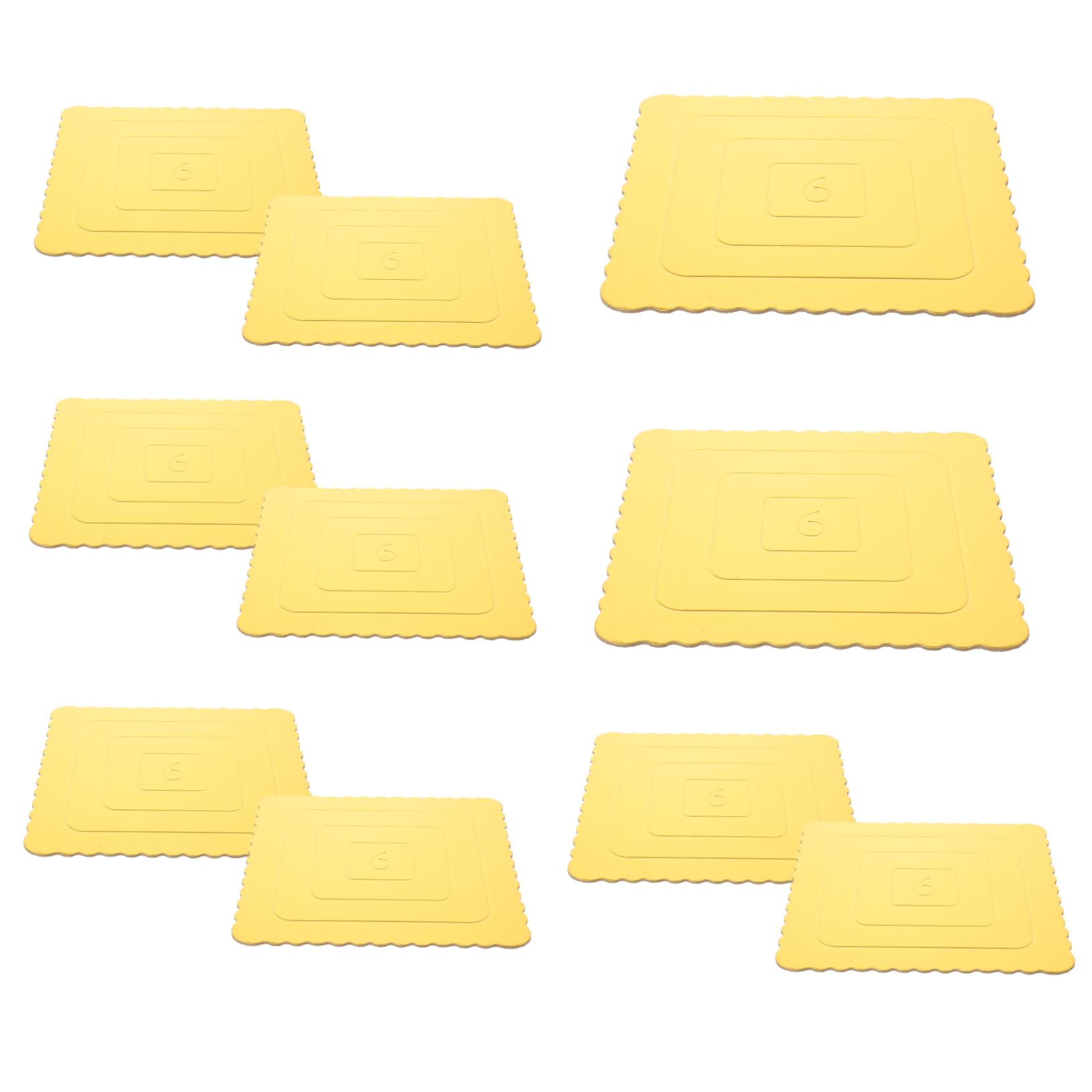 UTHCLO Elegant Paper Cake Base Board 6 Inch Reusable for Birthday Baking Party Dec