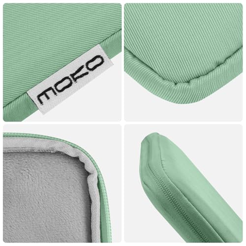 Image of MoKo 7-8 Inch Tablet Sleeve Bag, Polyester Pouch Cover Case Fits iPad mini (A17 Pro) 8.3 inch 2024, iPad mini 6 /5 /4 /3 /2 /1, Samsung Galaxy Tab S2 8.0, Tab A 8.0, ZenPad Z8s 7.9, Dark Green