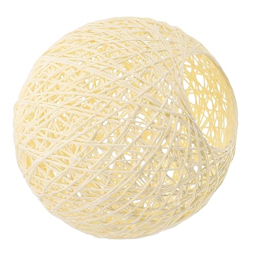 Levemolo Multipurpose Rattan Chandelier Shade 15cm Yellow Ceiling Light Decorative