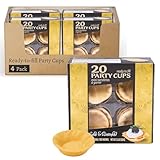 Sable & Rosenfeld Ready to Fill Party Cups, Mini Pie Shells 2.10 oz (Pack of 4), 80 Pastry Cups, Sweet or Savory Tartes for Appetizers & Quiche Crusts