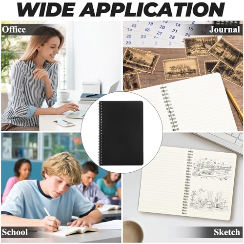 Notebook journal ligné hardcover avec spirale pour projets professionnels - 7