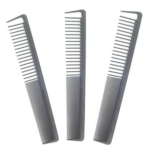 3pcs 8" Cutting Comb Easy Sectioning Bio Ceramic Anti-Static Heat Resistant