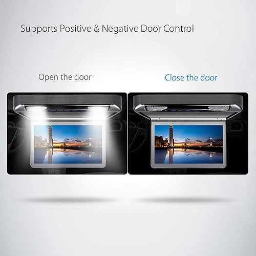 Miniatura 5 de XTRONS 13.3 pulgadas 1080P Video Car MPV Roof Flip Down Overhead Multimedia Car Ceiling Overhead Reproductor de DVD Pantalla ancha ultrafina con