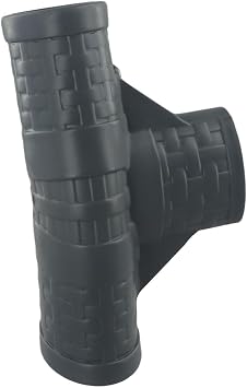 Pool T Connector P07082 Plastic Replacement Part For Coleman 16 Inch OD Pools 42 Or 48 Inch Deep Steel Round Ground Swimming Pool Equipment Accessory Dark Grey