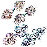 KUAJTUN 4 Stück Vintage-Pullover-Clips, Stilvolle Cinch Clip und...