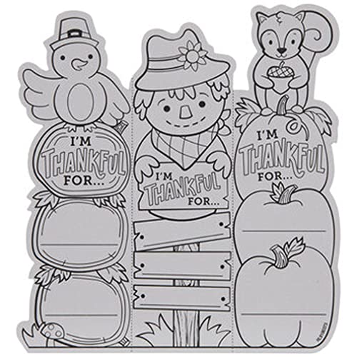 Thanksgiving Bookmarks to Color - ''I Am Thankful for...'' for