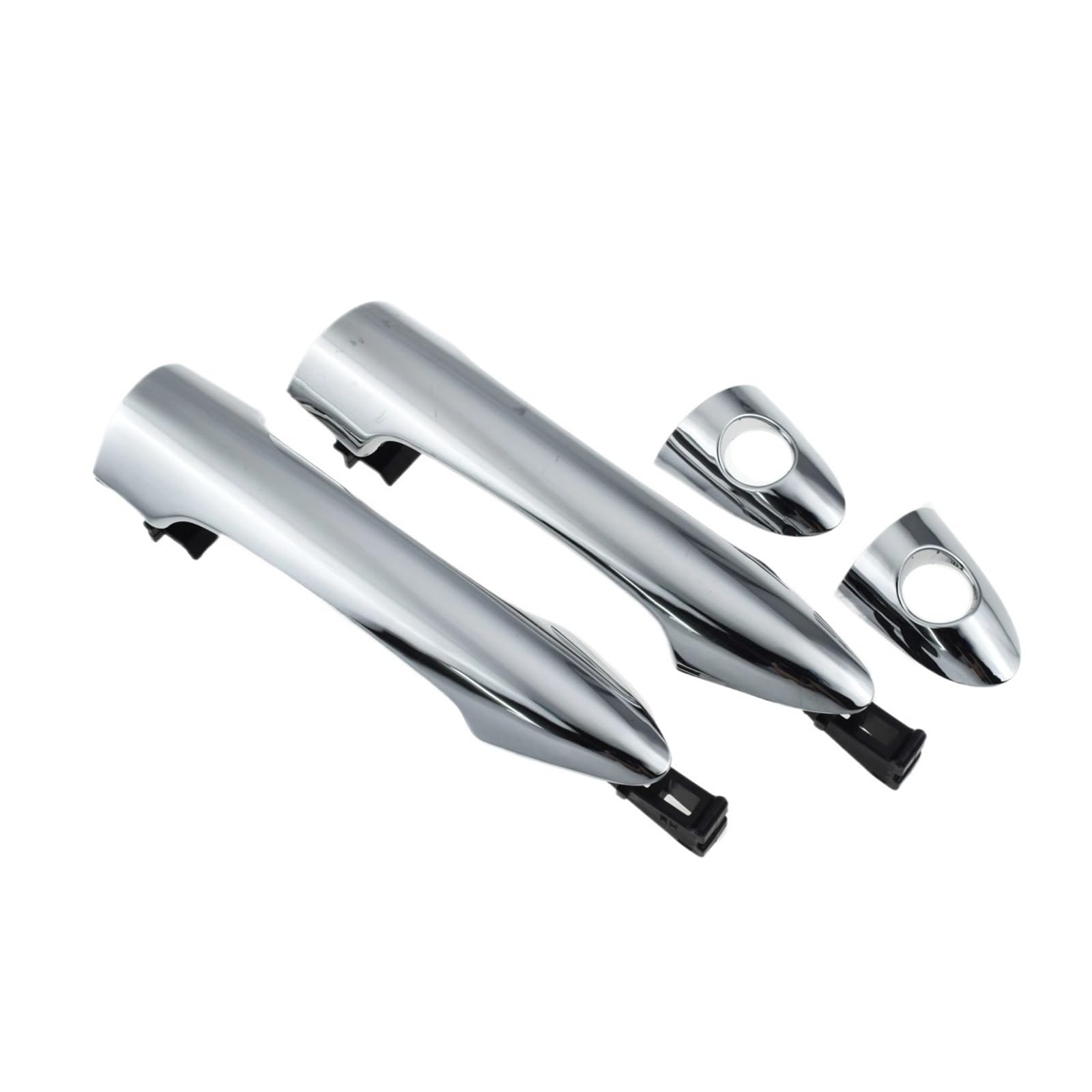 Punxdda Car Exterior Door Handle for Kia for Picanto for Morning 2011-2016 Front Rear Left Right Driver Chrome Exterior Door Handle(Front Left Right 2pc)
