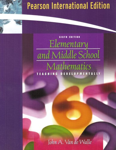 Elementary and Middle School Mathematics: Van de Walle, John: 9780205493968: Textbooks: Amazon ...