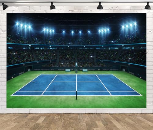 Fondo Backdrop Tenis Tela 7x5ft Azul para Fotografía miniatura 2