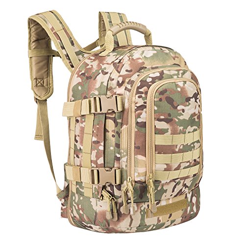 PANS Military Outdoor Backpack,School Backpack,Tactical Expandable 3-Day Travel Bag,Large,Molle Systemfor Travel,Work,Camping,Hunting,Trekking and Hiking(OCP)