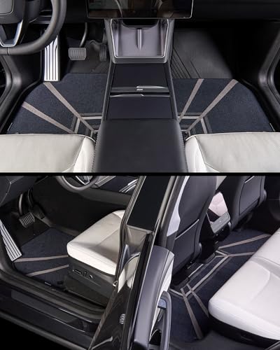 Image of 3W Tesla Model Y 2025 2026 Juniper 9PCS Floor Mats, Full Set with Carpets
