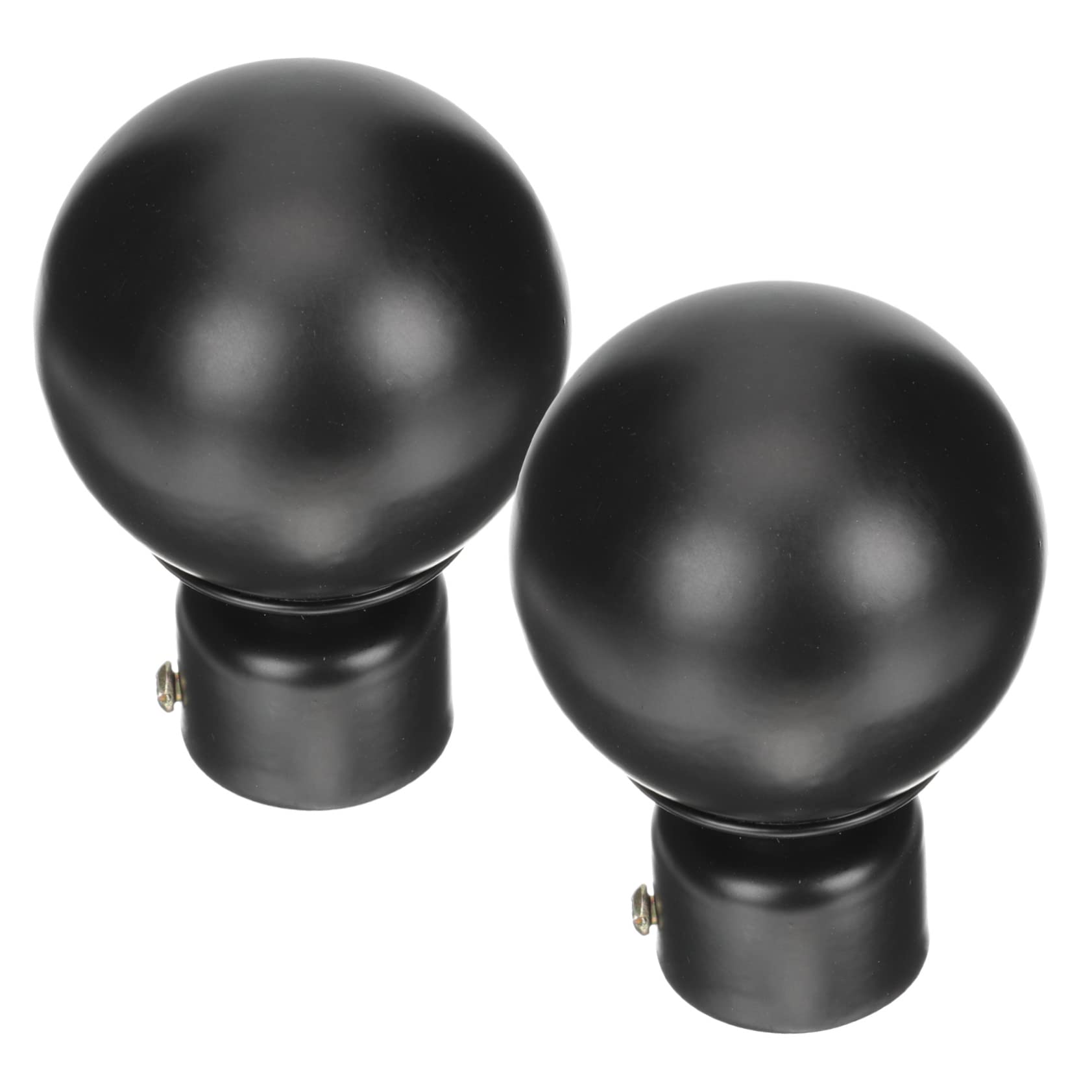 Happyyami 2pcs Rod Finials Decorative End Caps for Drapery Rods for and Roman Sturdy Design for Home Owners