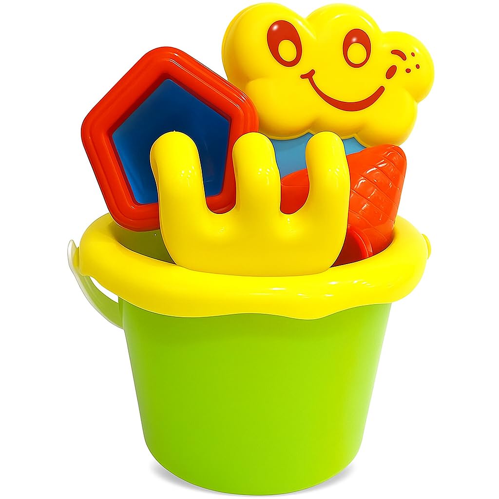 Fitto Bucket and Spade Beach Set – Perfect Sand Pit Toys for Kids, Durable and Fun for Outdoor Play, Ideal for Beach, Playground, and Sandbox Activities