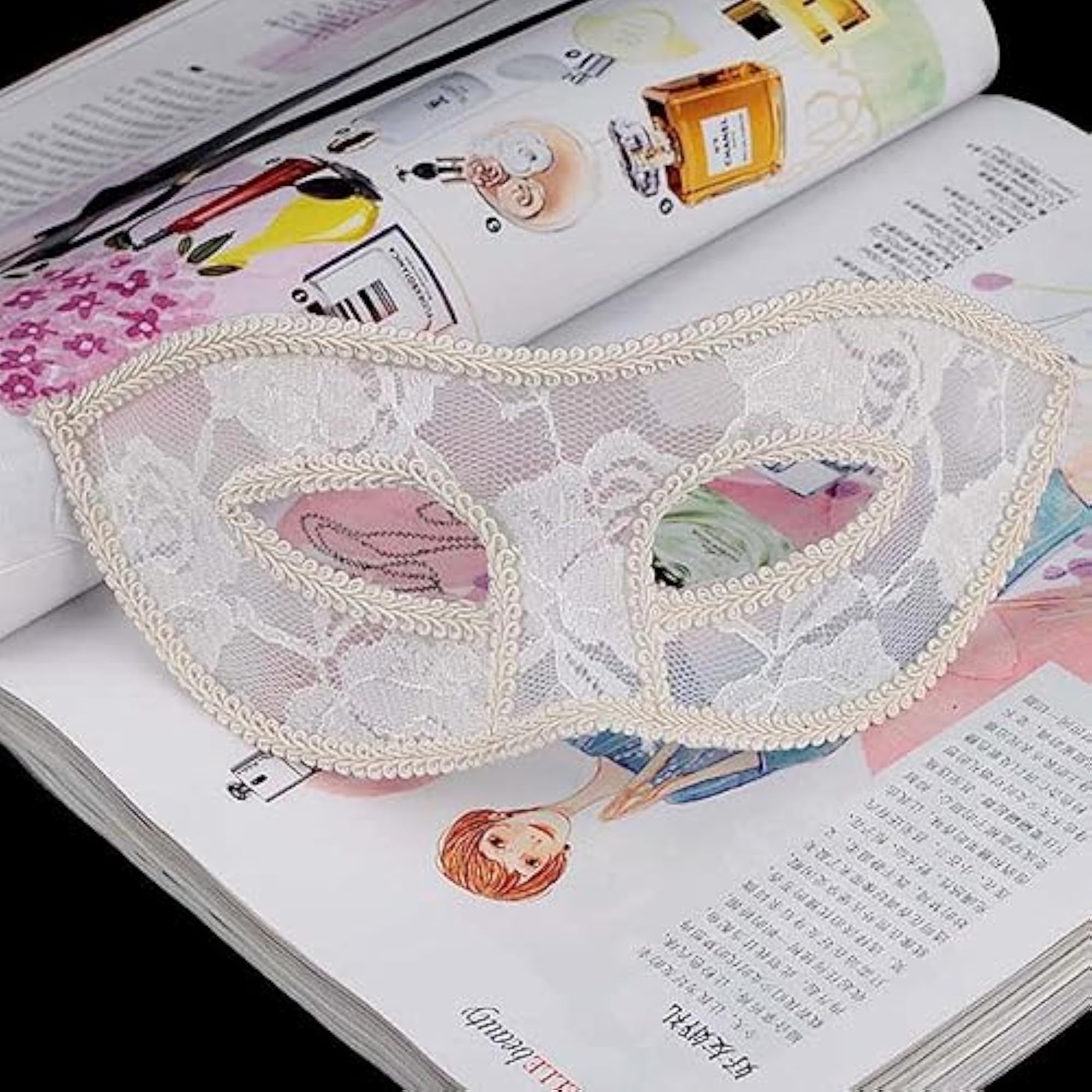 Adjustable Translucent Mask for Masquerade Ball Party Props